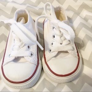 Infant size 2 white converse